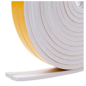 lot 3487 image: 33Feet Weather Stripping Seal (12 x 14) for Door Window, High Density Foam Tape, Soundproofing, Insulation Strip, Door Sealers for Door Frame- White