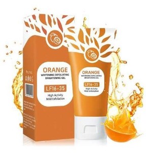 lot 3525 image: Orange Enzymes Exfoliating Gel for Face &amp Body, Orange Exfoliating Gel, Moisturizer Face Body Scrub,Deep Cleansing Moisturizing Facial Exfoliator for All Skin Types (1PC, 3 Ounce)&nbsp