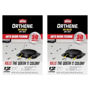 lot 3529 image: Ortho Orthene Ant Killer Ant Bait - Indoor Ant Killer, Kills the Queen and the Colony, 12 Bait Stations (2-Pack) - Retail $20