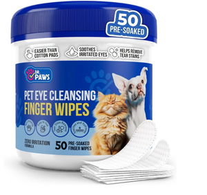 lot 3594 image: Pet Eye Cleansing Finger Wipes - Zero Irritation Formula Dog Eye Wipes, Eye Wipes for Dogs, Dog Eye Wipes Tear Stain Remover, Cat Eye Wipes, Dog Eye Wipes for Discharge &amp Crust