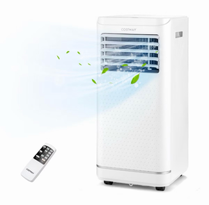 lot 4032 image: Costway 8000 BTU Portable Air Conditioner with Dehumidifier and Fan Mode, up to 250 Sq.Ft - Retail $240