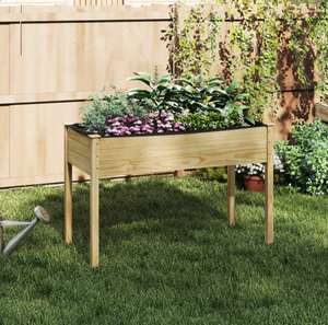 lot 4040 image: Costway Wooden Raised Garden Bed - Retail $80