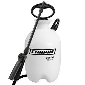 lot 3629 image: Chapin 20004 Pump Sprayer, 1-Gallon SureSpray Translucent Tank with an Easy Fill Funnel-Top Opening, Adjustable Cone Nozzle & 34 Long Reach Hose, Used for Fertilizer, Pesticides, Weeds & Pests - Retail $15