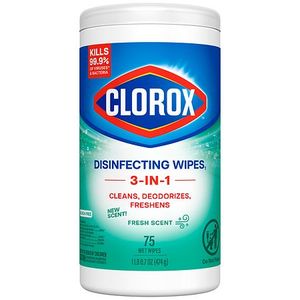 lot 3654 image: Clorox Fresh Disinfecting Wipes Bleach Free Cleaning Wipes - 75ct