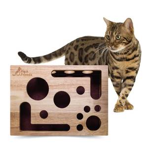 lot 3662 image: The Original Fig & Friends Cat Nail File Scratch Enrichment Box Stress Free Alternative to Clippers and Grinders - Retail $75