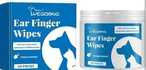 lot 3681 image: VENNERLI Ear Finger Wipes For Cats and Dogs 50 Pieces&nbsp