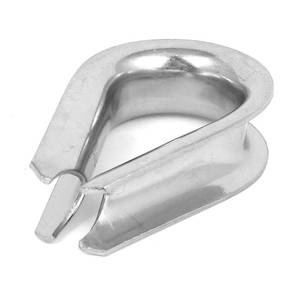 lot 3699 image: uxcell 15060500ux0142 20mm 34-inch Stainless Steel Wire Rope Cable Thimbles Silver Tone