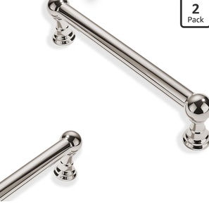 lot 3741 image: 2 Pack 3-12 Inch Hole Center Polished Nickel Cabinet pulls 100% Solid Heavy Duty Dresser Pulls Cabinet Drawer Pulls for Kitchen Cupboard Hardware
