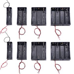 lot 3769 image: TWTADE 8PCS Battery Holder Case in Series Double 1234 Slots 3.7V with Wire Leads for 18650 Battery I-034 - Retail $7