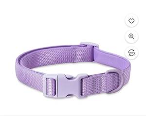 lot 63559 image: Vibrant Life Neoprene Cushioned Adjustable Dog Collar, Lilac, M - Retail $8