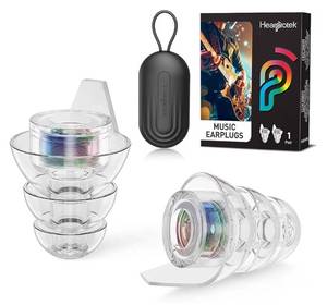 lot 63574 image: Hi-Fi Spirit Concert Ear Plugs, High Fidelity Silicone Music Earplugs for Concerts, Noise Reduction, Hearing Protection, Motorcycle, Musicians, Rave, Dj, Tinnitus Relief (Small Size) - Retail $10