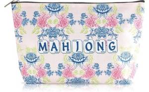 lot 63579 image: Empty Mahjong Tiles Bag with Zippered 13x7.8 Inch Thickened Pink Blue Green Print American Bag for 1.2 Inches Standard Size American Mahjong Tiles Accessories and Gifts(Case Only) - Retail $10