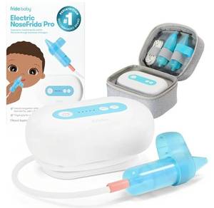 Frida Baby Electric NoseFrida Pro Nasal Aspirator for Baby, Hospital Grade Suction, Nose Sucker for Baby & Toddler, Nasal Aspirator for Congestion Relief, 5 Suction Levels, 2 Tips, Cordless with Case - Retail: $90