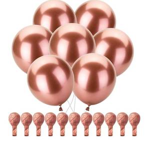 lot 63602 image: Mr. Pen- Metallic Balloons, 12 Inch, 54 Pack, Latex Metallic Rose Gold Balloons Bulk for Wedding, Bridal Shower, Baby Shower, Birthday, Anniversary & Party Decorations - Retail $8