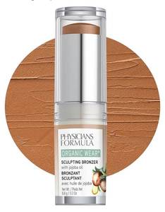 lot 63629 image: Physicians Formula Organic Wear All Natural Sculpting Face Bronzer Makeup Stick Toffee, Dermatologist Approved - Retail $13
