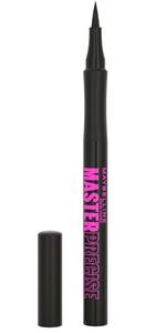 lot 63630 image: Maybelline Eyestudio Master Precise All Day Waterproof Liquid Eyeliner Makeup, Black, 1 Count (Packaging May Vary), satin black - Retail $11