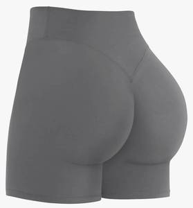 lot 63638 image: Womens Invisible Butt Scrunch Shorts, High Waisted Biker Shorts, Gym Workout Yoga Running Shorts with Tummy Control, 4 inseam, s - Retail $24