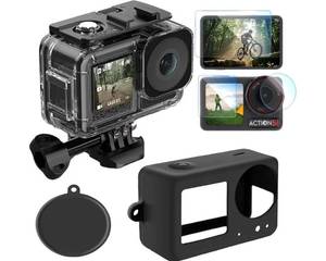 lot 63659 image: Accessories Kit for DJI Osmo Action 5 pro  43 Waterproof Case Housing Glass Screen Protector Film Silicone Case Lens Cover for DJI Action 5Pro  43 - Retail $20