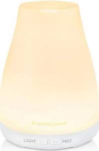 lot 63707 image: Essential Oil Diffuser, Ultrasonic Diffusers for Home Aromatherapy Humidifier for Bedroom Room 7 Colors LED 2 Mist Mode Auto Off, Basic White - Retail $19