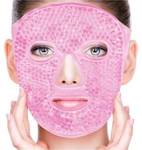 lot 63714 image: Cold Face Eye Masks Ice Face Mask Hot Cold Compress for Dark Circles, Puffiness, Migraines, Headache, Stress, Redness, Cooling Face Masks for Women Man, Skin Care - Retail $10