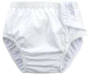 lot 63720 image: Baby Newborn Reusable Swim Diapers Washable Toddler Unisex Swim Diaper Infant Swimming Diapers White, 6-18 Months - Retail $9