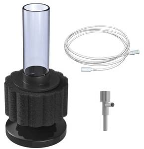 lot 63727 image: Pawfly Aquarium Sponge Filter, Mini Sponge Filter Kit with Airline Tubing and Control Valve for Small Fish Tank up to 3 Gallon - Retail $6