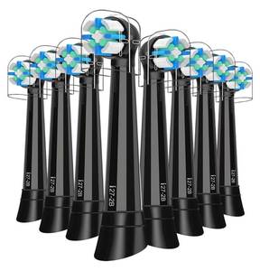 lot 63749 image: iO Replacement Heads Compatible with Oral B iO,iO Series Electric Toothbrush Heads Compatible with Oral B iO 2345678910,Gentle-on-Gums Design for a Pleasantly Smooth Brushing Experience,Black - Retail $25