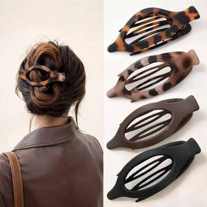 lot 63755 image: 4-Pack Medium Duckbill Hair Clips for Women, Matte Flat Hair Claws French Non-Slip Strong Hold Hair Claws for Thin to Thick Hair, All-Day Comfort for Driving, Lying Down & Exercise - Retail $7