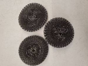 lot 63770 image: Stainless Steel Scrubbing Pads Set of 3 - Retail $5