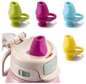 lot 63784 image: 4PCS Bite Valve Replacement Compatible with ElloCooper 18223240oz, Silicone Spout Water Bottle Lid Replacement Leak Proof Compatible with ElloEasy to Install & Leak-Proof - Retail $6