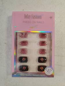 lot 63791 image: Halloween Spider Web Press On Nails - Retail $6