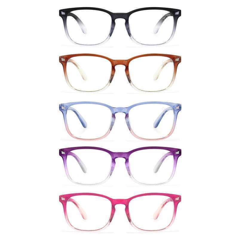 lot 26310 image: Reading Glasses for Women - Lightweight, Comfortable Fit, Clear Vision - Blue Light Blocking - Retail $49