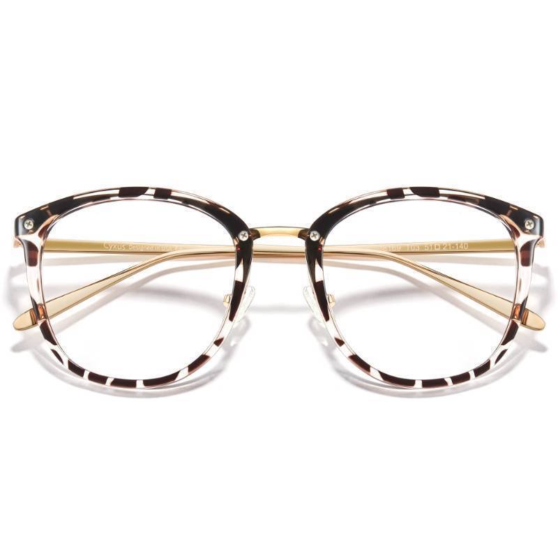 lot 45869 image: Blue Light Glasses for Woman, Stylish Cat Eye Blue Light Blocking Computer Glasses for Working, Laptop and Screen Use - Retail $22
