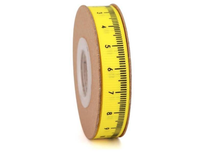 lot 72606 image: Back to School Themed Grosgrain Ribbon Ruler School Bus Apple ABC Pencil Backpack Books Chalkboard Printed Craft Ribbons for Teacher Appreciation, Wreath,Gift Wrapping (Yellow Rules) - Retail $5