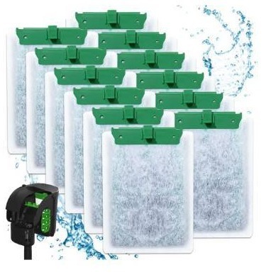 lot 72637 image: 12PCS Medium Filter Cartridges Compatible with Tetra Whisper Bio-Bag Filter Cartridges Medium for 10i IQ10 PF10, Fish Tank Aquarium Filter Cartridges Compatible with Tetra Whisper Filter - Retail $8