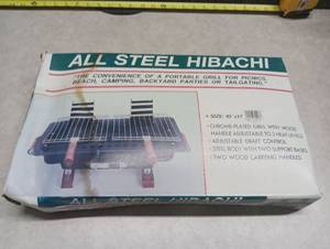 lot 311 image: All Steel Hibachi Portable Charcoal Grill