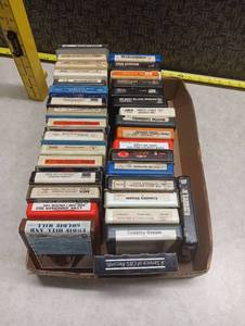lot 314 image: Large Lot of 8-Track Tapes - Country, Rock & More