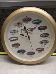 lot 316 image: Corvette 50th Anniversary Collector Wall Clock