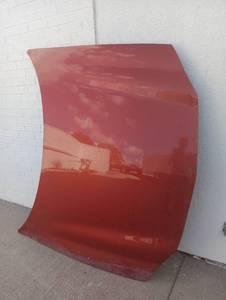 lot 330 image: Red Car Hood Panel �� OEM Steel Body Part Unknown Chevy Camero Year