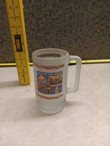 lot 367 image: Cave of the Winds Manitou Springs Colorado Frosted Glass Beer Mug