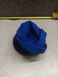 lot 388 image: Sally Victor Boutique Royal Blue Turban Hat