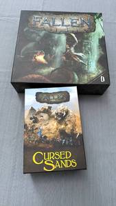 lot 888022 image: Fallen Board Game with Cursed Sands Expansion