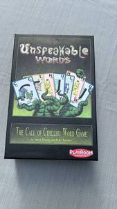 lot 888027 image: Unspeakable Words Call of Cthulhu Word Game