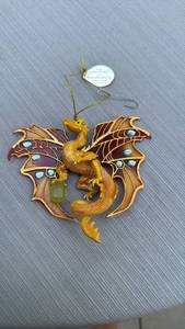 lot 888090 image: Fantasy Dragon Christmas Ornament Collection