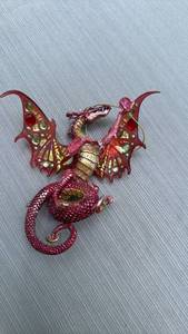 lot 888093 image: Red Dragon Christmas Ornament with Wings