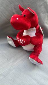 lot 888113 image: Red Dragon XOXO Valentine Plush Stuffed Animal