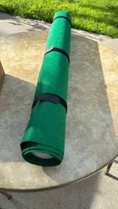 lot 888125 image: Rollup Felt Green Game Mat with Carry Bag