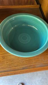 lot 6527 image: Fiesta Ware Large Mixing Bowl in Turquoise