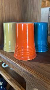lot 6533 image: Fiesta Ware Stoneware Tumbler Set of 4 Mixed Colors