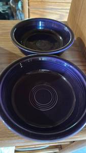 Fiesta HLC Purple Ceramic Bowls Set of 2